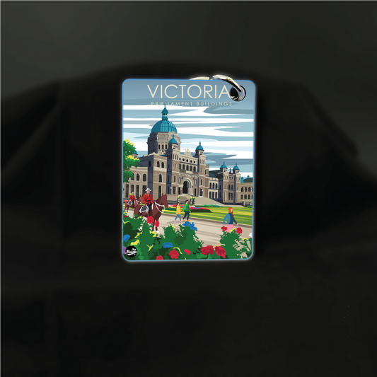 Art Key Chain-Victoria Parliament Buildings-Victoria, Canada