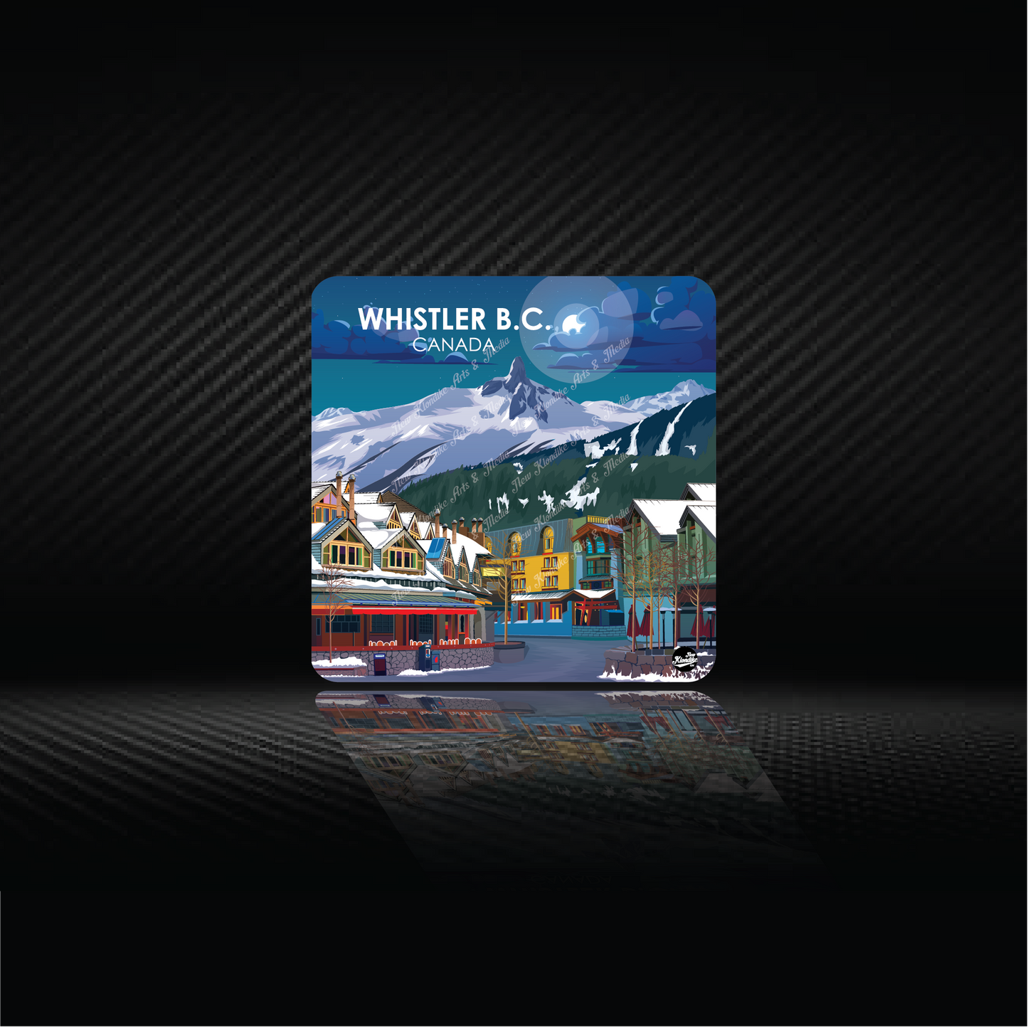 Art Coaster -4.25"x4.25"- Whistler - Vancouver, Canada