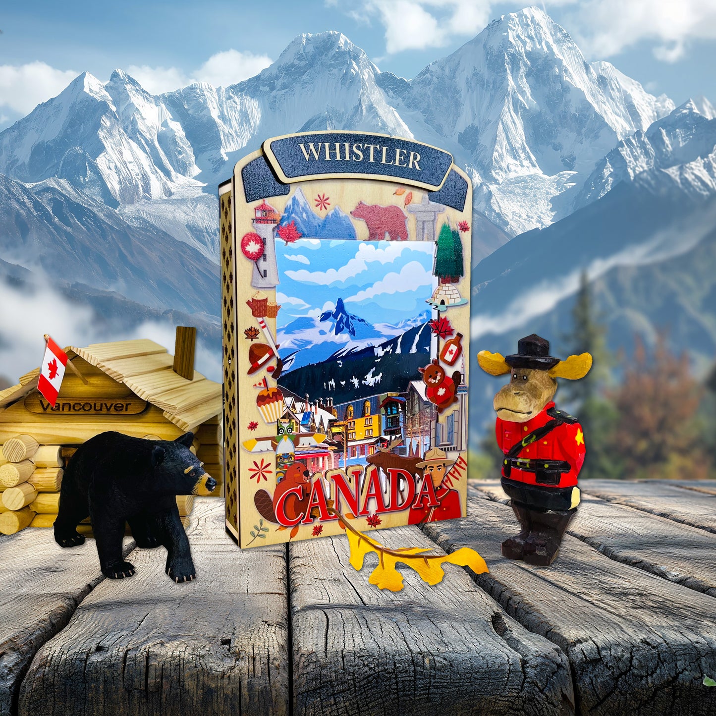 Light Up Shadow Box-Whistler
