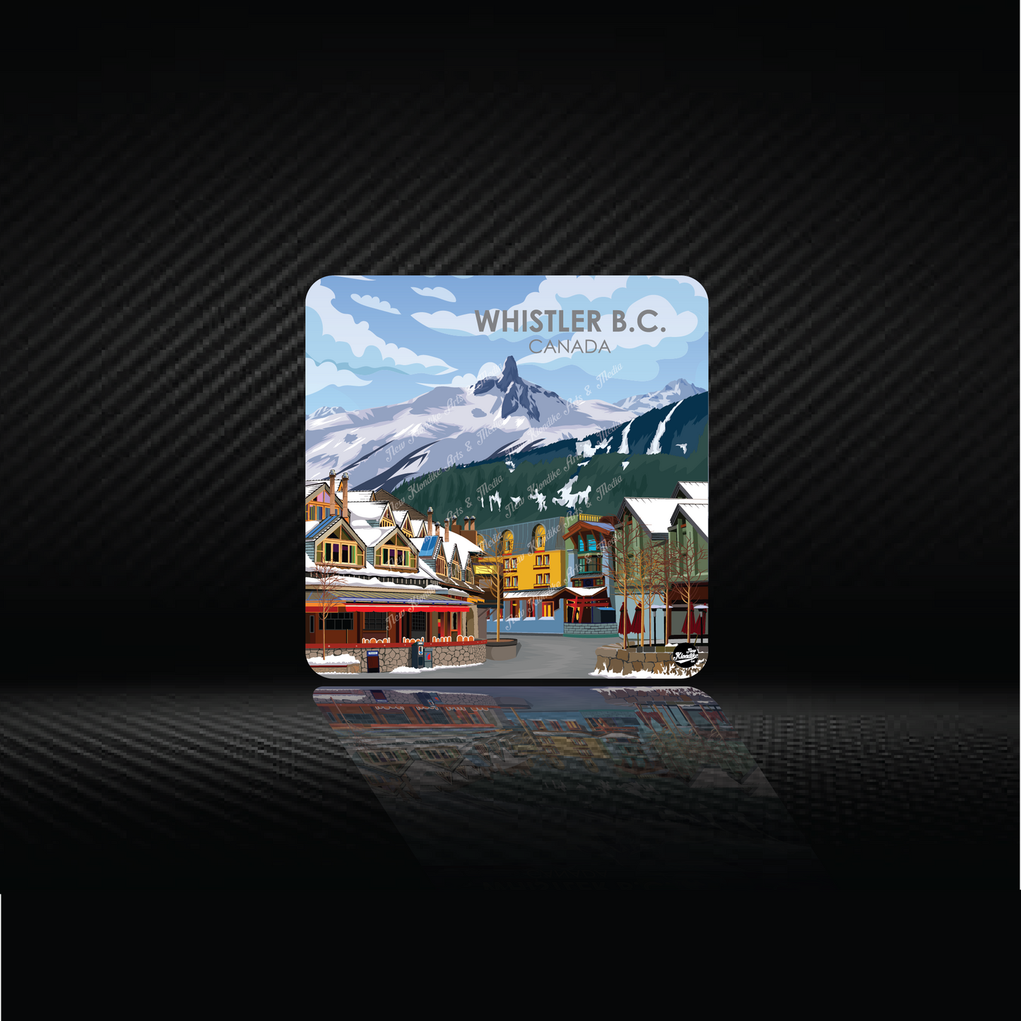 Art Coaster -4.25"x4.25"- Whistler - Vancouver, Canada