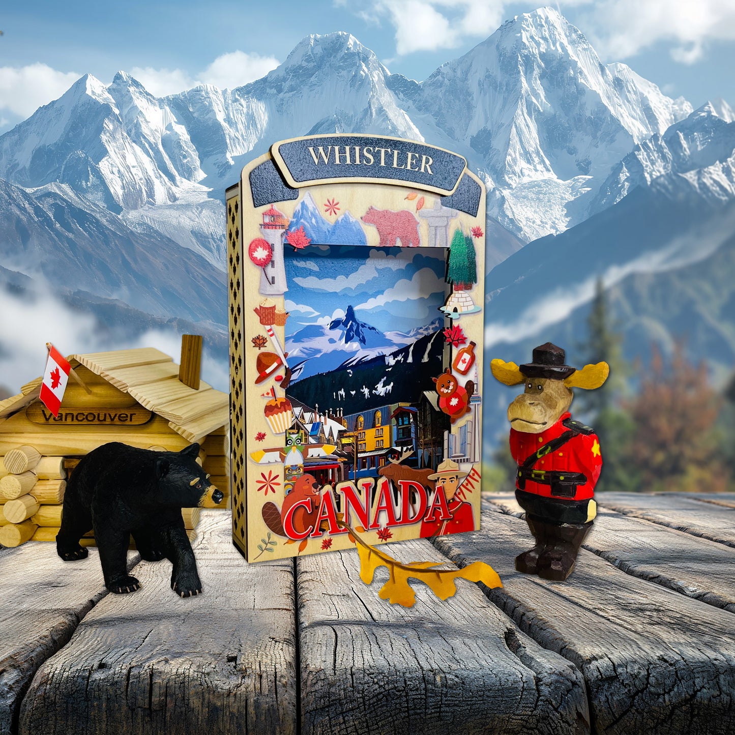 Light Up Shadow Box-Whistler