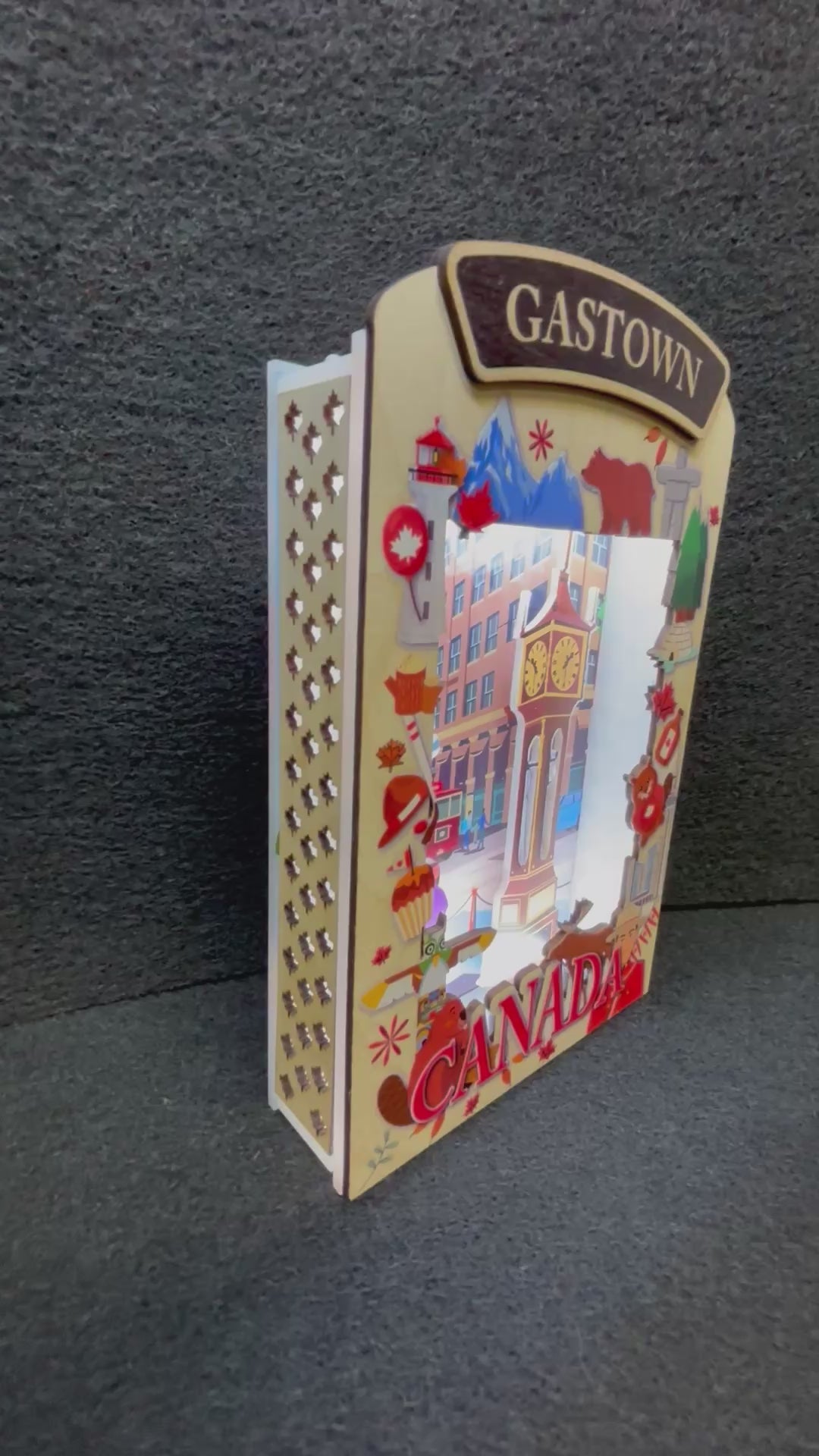 Light Up Shadow Box-Gastown